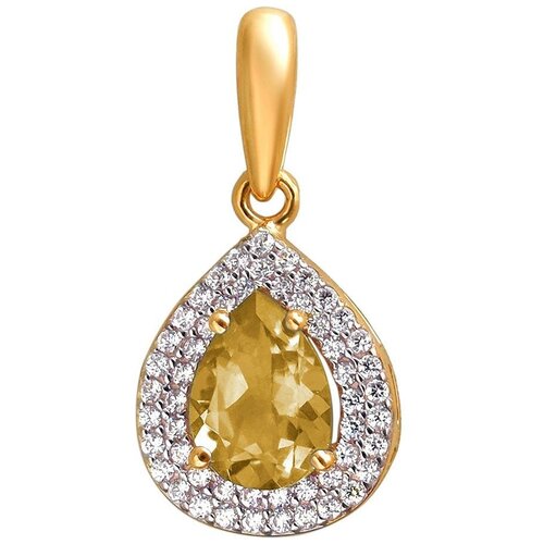 фото Кулоны эстет подвеска из золота с фианитами