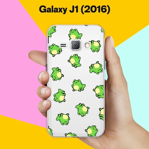 Силиконовый чехол на Samsung Galaxy J1 (2016) Лягушки / для Самсунг Галакси Джей 1 (2016) чехол книжка на samsung galaxy j1 2016 самсунг джей 1 2016 c принтом глаз зебры черный