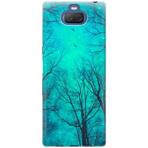 фото Re:pa накладка transparent для sony xperia 10 с принтом "голубое небо в ветках"