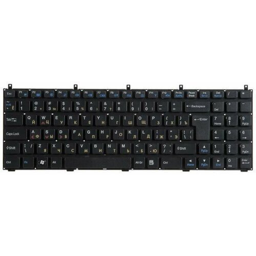 Клавиатура для ноутбука Casper W76 W760 W762 W765 чёрная без рамки верт Enter 6-80-X5100-280-1 1581₽