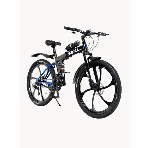 Велосипед Skillbike 3052, горный, складной, рама 17 дюймов, колеса 26 дюймов, 21 скорость
