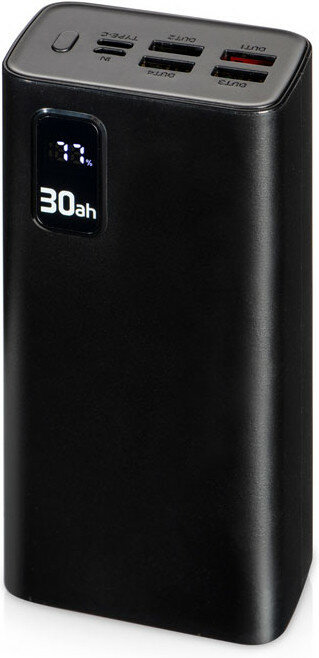 Внешний аккумулятор Hiper Fast 30000 30000mAh 5A QC PD 4xUSB черный (FAST 30000 BLACK) - фото №8