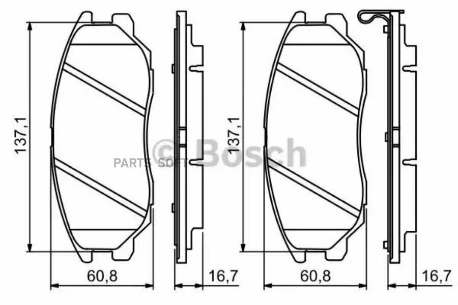Тормозные колодки Bosch - фото №13