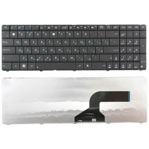 Клавиатура для ноутбука Asus K52 K53 A52 N53 B53 F50 G51 N50 X52 (кнопки сплошные)