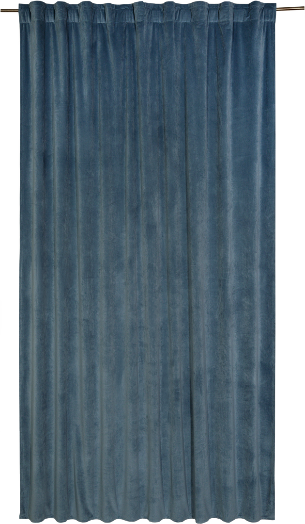 Штора на ленте со скрытыми петлями Inspire Dubbo 200х280 см цвет синий - фотография № 11