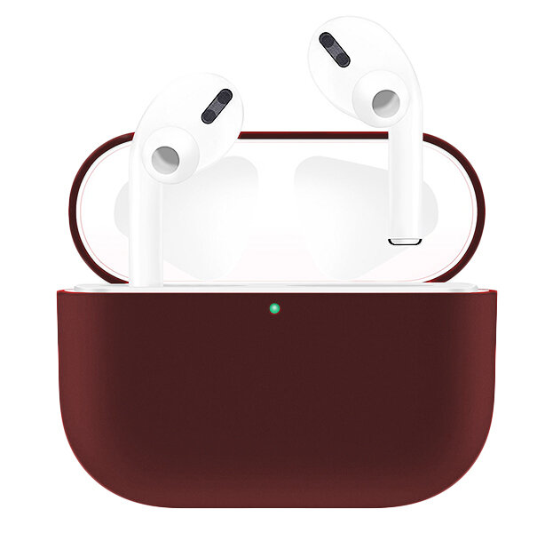 Силиконовый чехол для Airpods Pro Бордовый