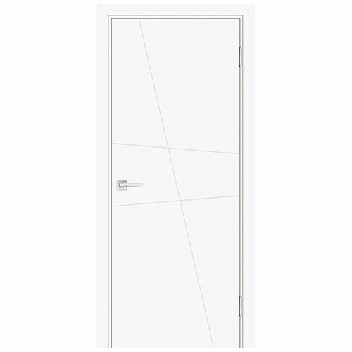 Дверь Smalta-Line 02 эмаль, Белый Ral9003 глухая 600*1900