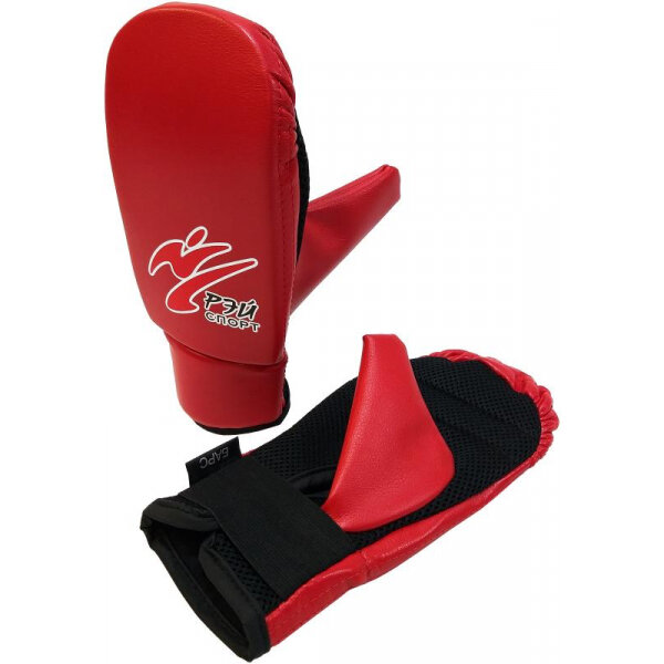 Перчатки снарядные Рэй-Спорт барс (Красный, M)