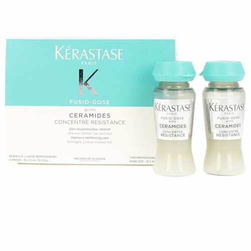 Концентрат kerastase fusio-dose resistance concentre with ceramides kerastase genesis fusio dose ampli force керастаз дженезис ампли форс концентрат для усиления ослабленных волос склонных к ломкости при расчесывании 10 12 мл