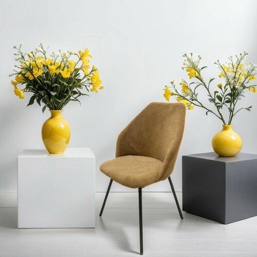 Стулья для кухни ARRAU Сканди 80x50x50, бежевые, металл, высота 82, ширина 48, глубина 48