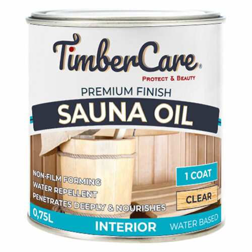 Масло TimberCare Sauna Oil (Тимберкейр Сауна Ойл) 0.75л. матовый масло timbercare teak oil тимберкейр тик ойл 2 50л матовый