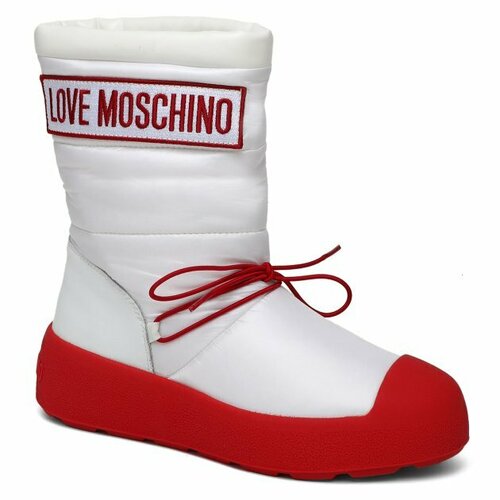 фото Сапоги love moschino, размер 38, белый