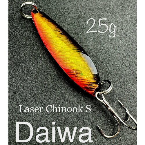 Блесна колеблющаяся Daiwa Chinook S 25g Япония на окуня, судака, щуку, жереха, форель, сазана, саргана, лосося блесна daiwa laser chinook s 21 ts колеблющаяся 60 мм 21 г