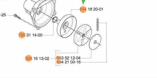 Чашка сцепления бензокосы Husqvarna 235 R 5441820-01