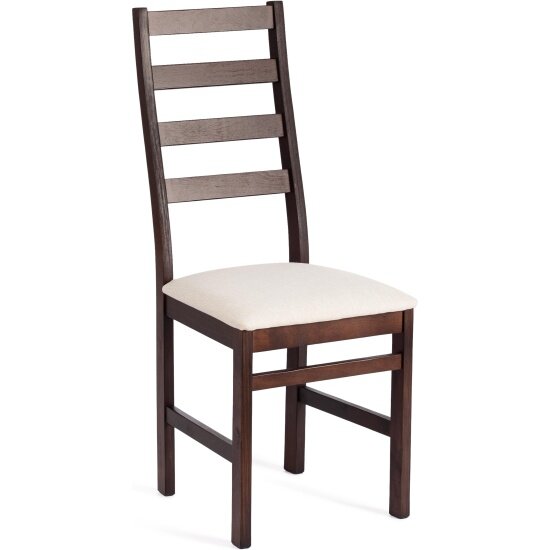 Стул обеденный Tetchair ROSARIO / 1 шт. в упаковке, Многослойная фанера, 39 х 39 х 99 см, Cappuchino, ткань бежевая (81/10) разобранный