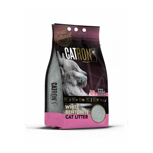 CATRON Наполнитель комкующийся Аромат детской присыпки для кошек 5л