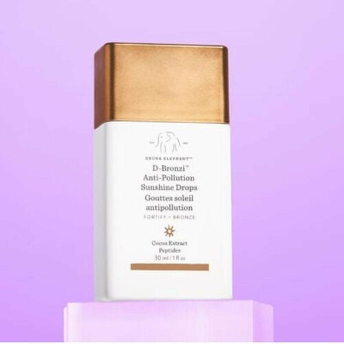 Сыворотка для лица с лёгким эффектом бронзирования DRUNK ELEPHANT D-Bronzi Anti-Pollution Sunshine Drops