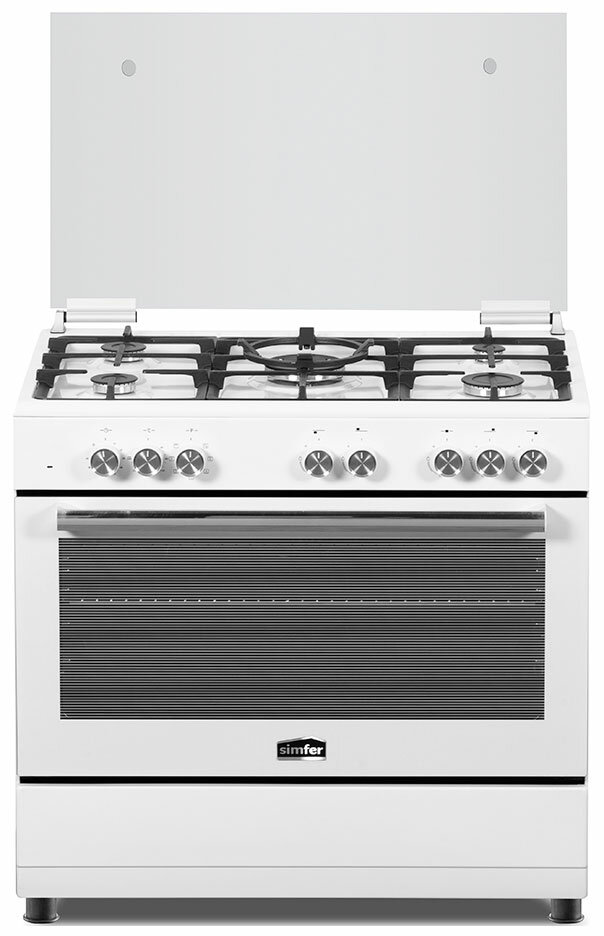 Комбинированная плита Simfer F96MW52001 5 конфорки белый