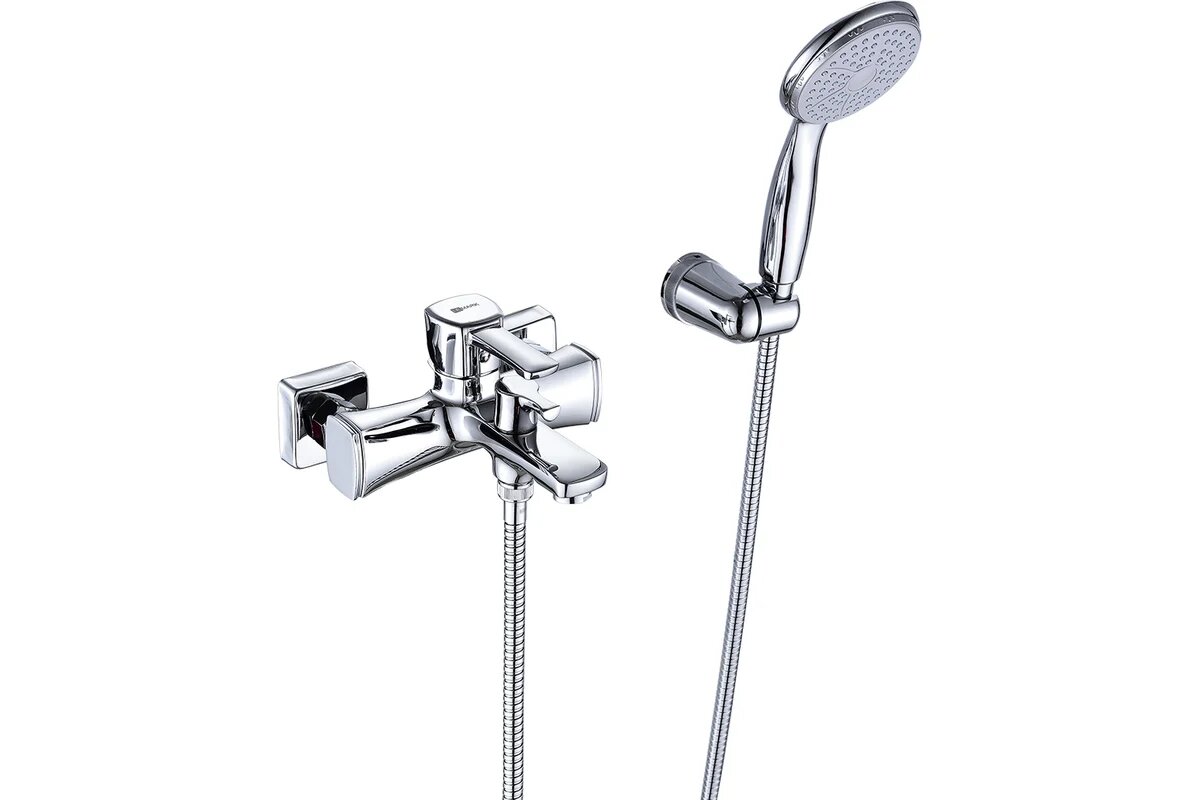 Смеситель для ванны Lemark Evitta LM0514C короткий излив душевая лейка хром