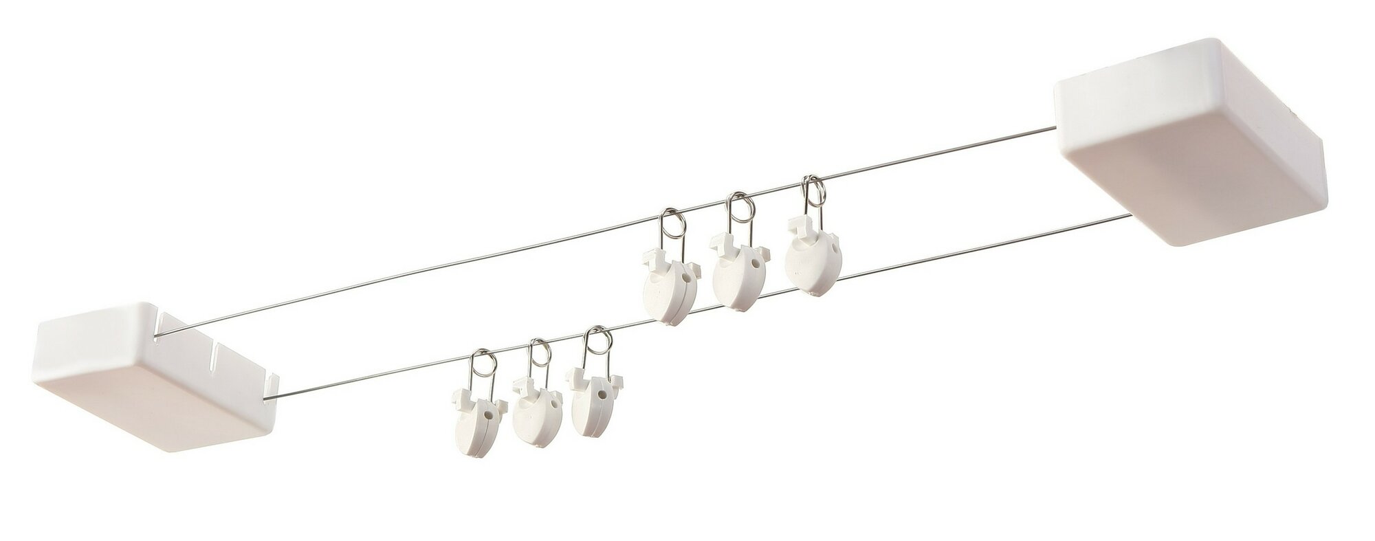 Зажим на струну, пластик, белые, 10 шт. — фото 1