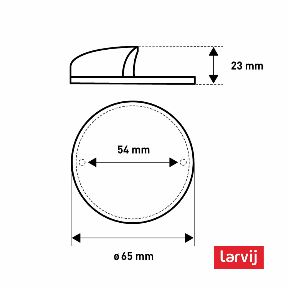 Мебельная ручка Larvij 2шт, цинковый сплав, золотистая, глянцевая — фото 1