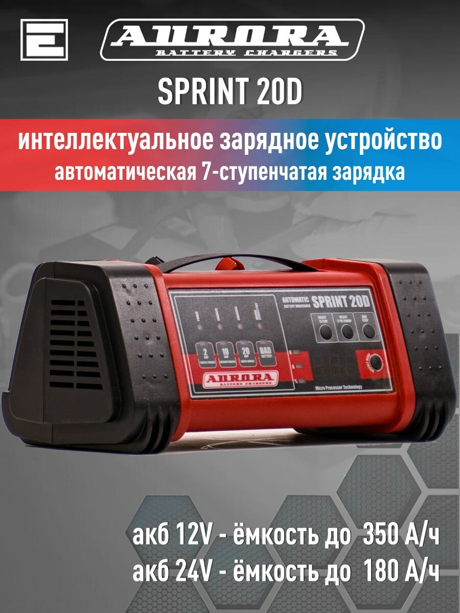 Интеллектуальное зарядное устройство Aurora SPRINT 20D
