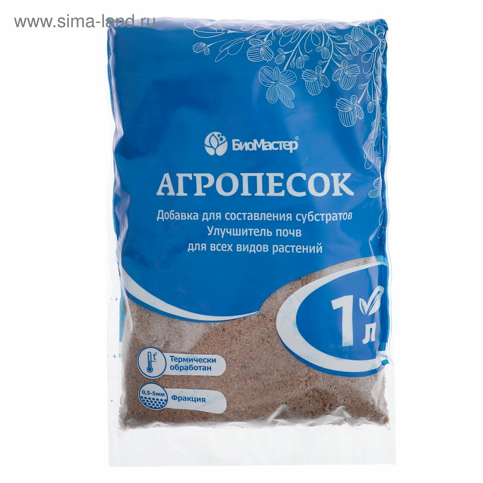 Песок речной агропесок 1 л область применения: для всех видов растений и культур 7 шт.