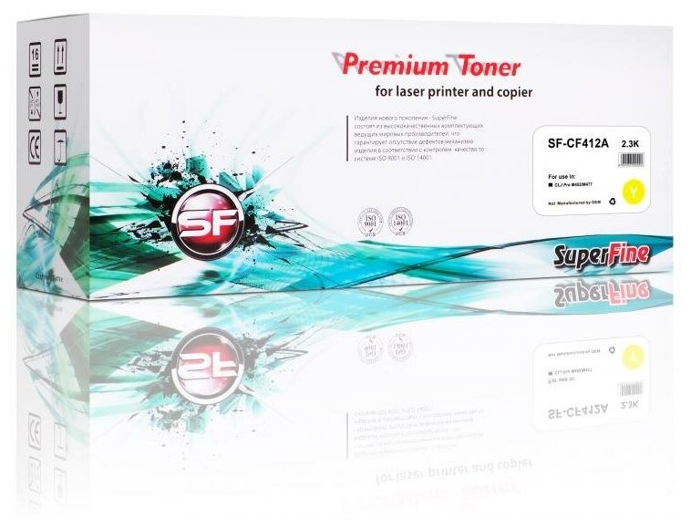 Картридж SuperFine CF412A для HP CLJ Pro M452/M477 2.3K Yellow (SF-CF412A)