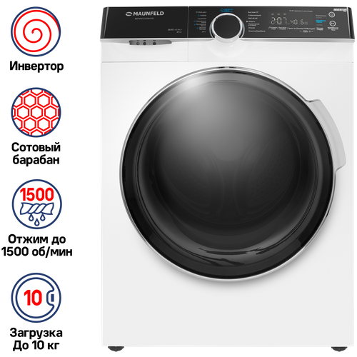 Стиральная машина с инвертором и паром MAUNFELD MFWM1510WH06
