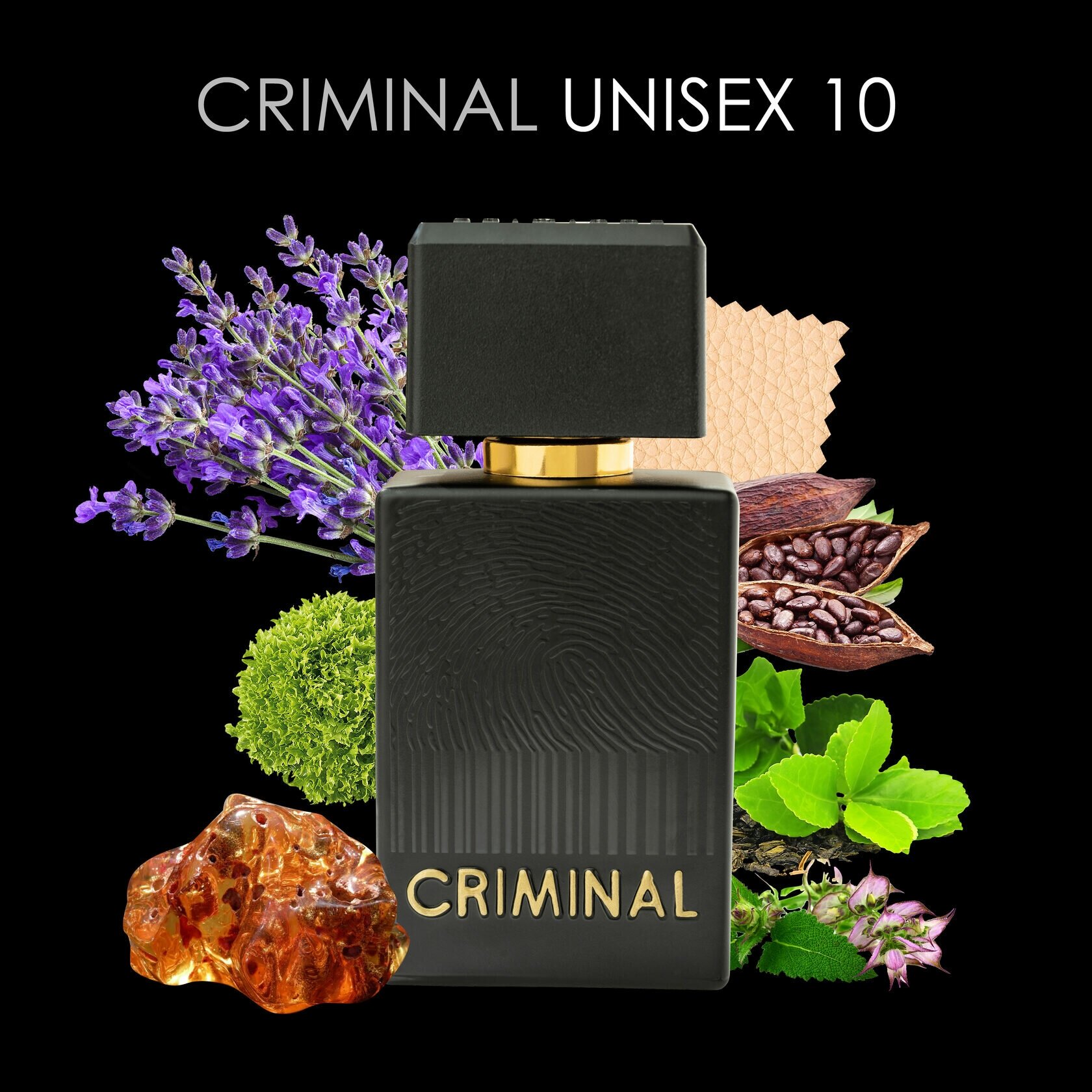 Ванильно-амбровая кожа/Criminal Unisex 10 EDP 60ml