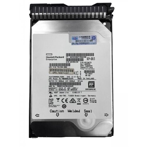 Жесткий диск HP 793703-B21 8Tb 7200 SAS 3,5 HDD жесткий диск hp 8 тб 793703 b21