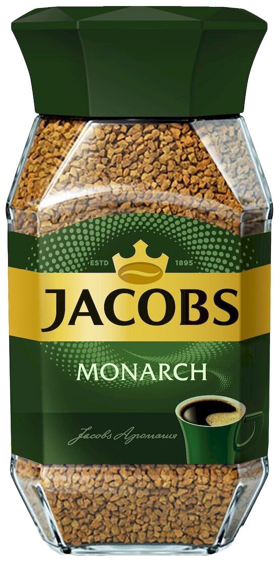 Кофе растворимый Jacobs Monarch, стеклянная банка, 6 уп. по 190 г