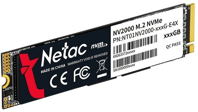 Накопитель SSD Netac M.2 2280 NV2000 NVMe PCIe 512GB (NT01NV2000-512-E4X) - фото №3