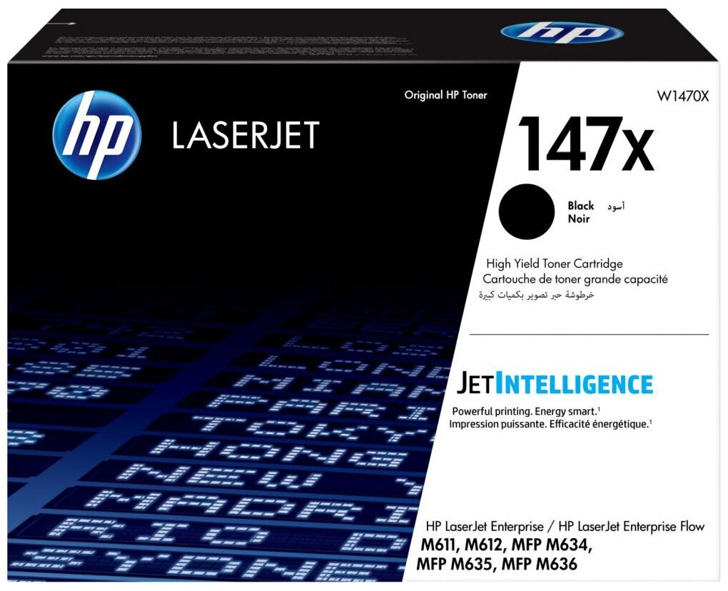 Cartridge HP 147X для LJ M611/M612/M634/M635/M636, черный (25 200 стр.)