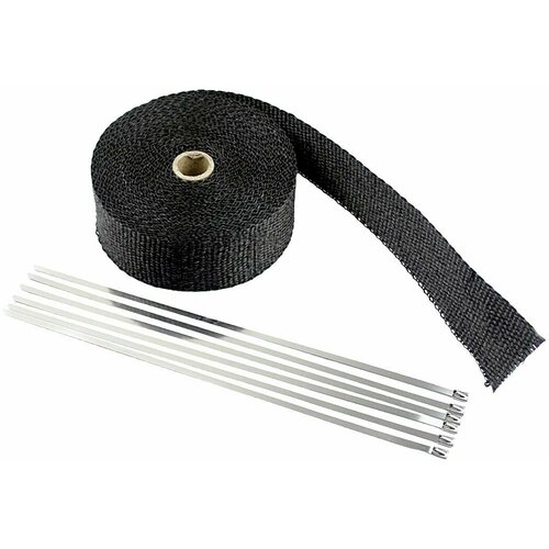 Термолента 10 м на выхлопную систему мотоцикла скутера максискутера мопеда квадроцикла для мотоциклиста, черная