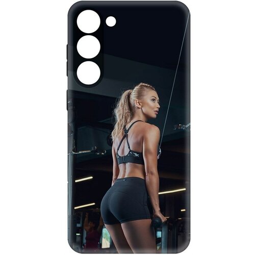 Чехол-накладка Krutoff Soft Case Шорты женские для Samsung Galaxy S23+ черный чехол накладка krutoff soft case шорты женские для samsung galaxy s23 черный