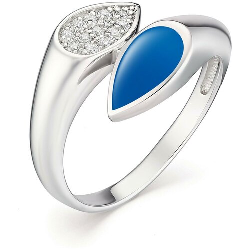 фото Алькор кольцо с 13 фианитами из серебра 01-0972-эм39-00, размер 19