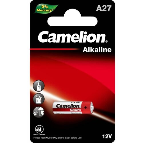 Батарейки щелочные Camelion - тип A27, 12В, 1 шт. в упаковке