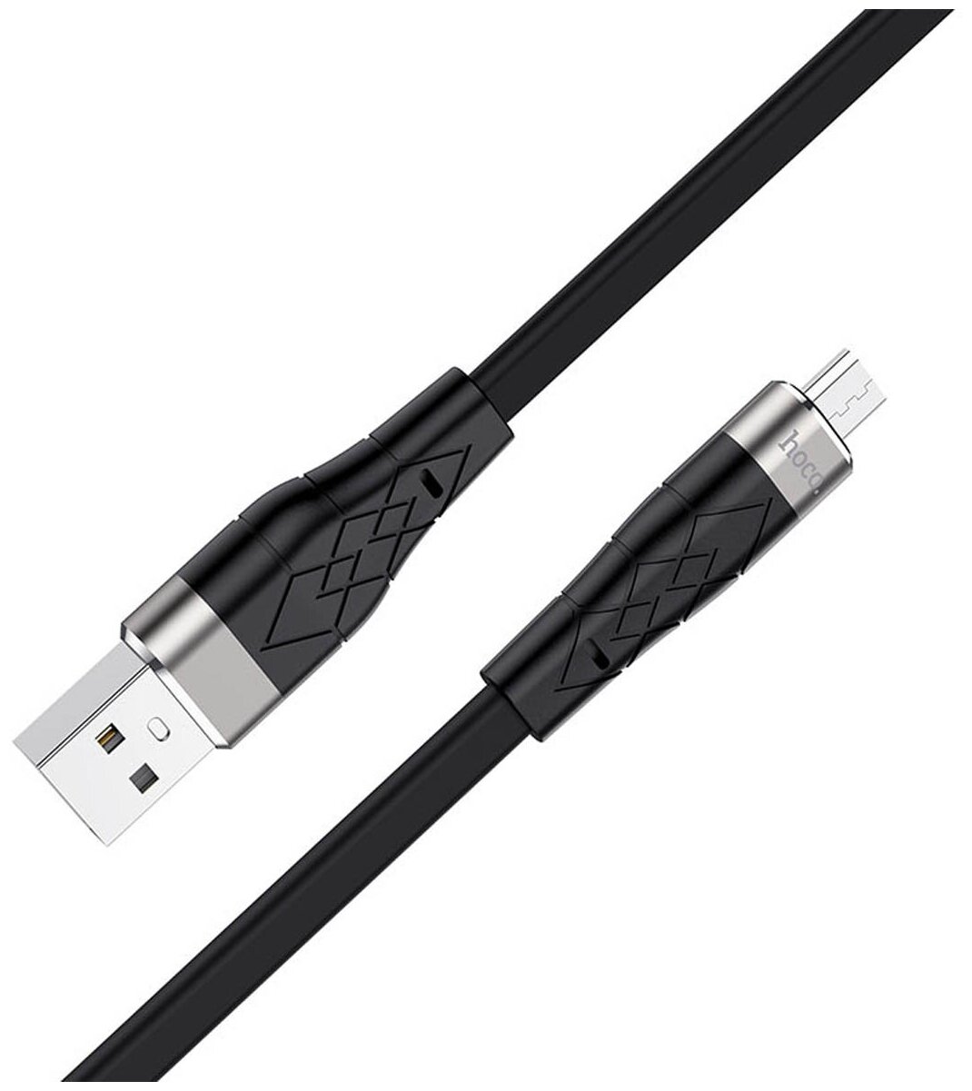 Кабель зарядки и синхронизации данных USB HOCO X53 Angel для Micro USB, 2.4 A, длина 1.0 м, черный