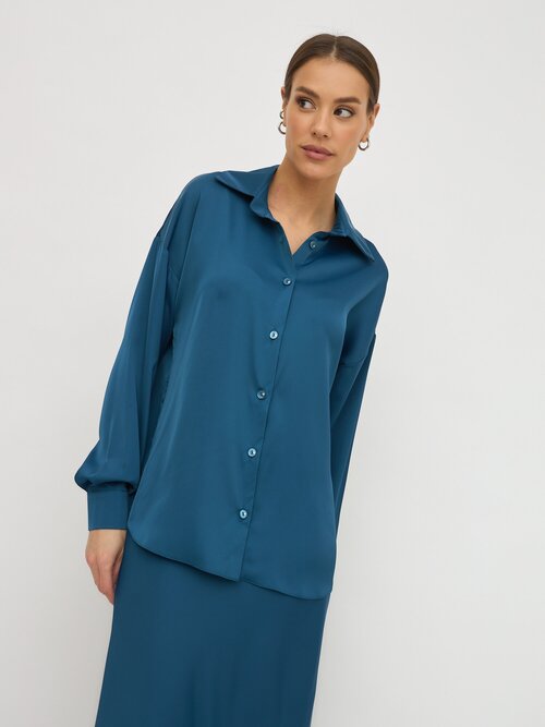 Рубашка  BrandStoff, размер 48, синий