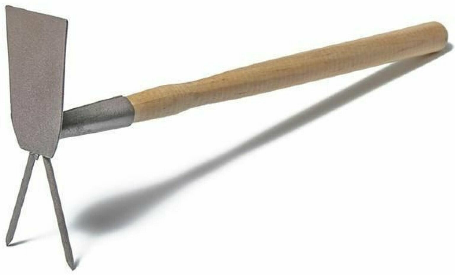 Комбинированная мотыжка, рыхлитель и лопатка, углеродистая сталь, 32 см, деревянная ручка, отлично подходит для быстрой и качественной прополки грядок и клумб.