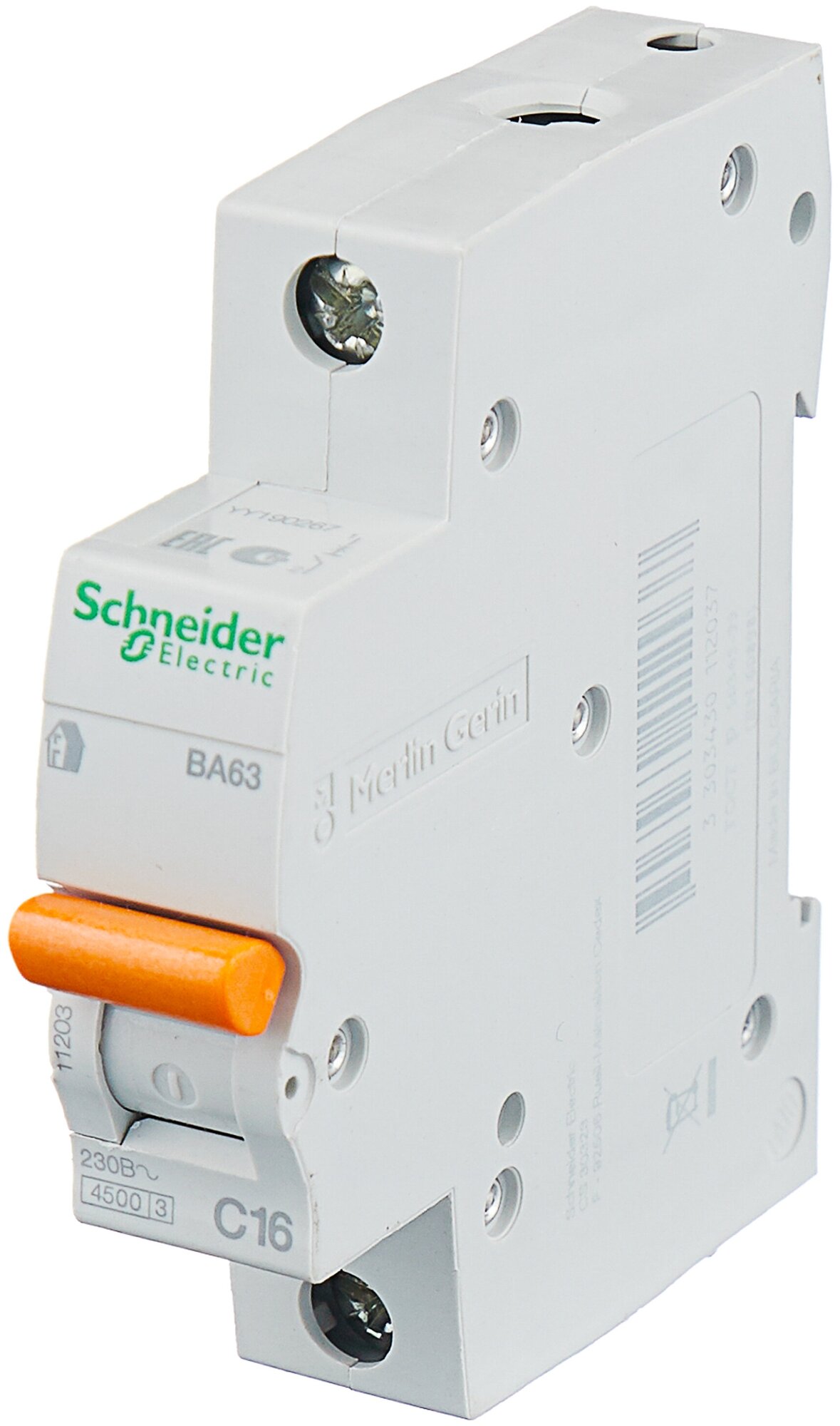  выключатель Schneider Electric ВА63 (C) 4.5kA 40 А .