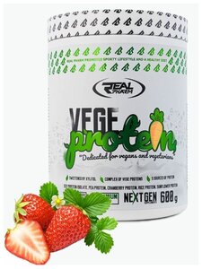 Real Pharm, VEG Protein, 600г (Клубника)