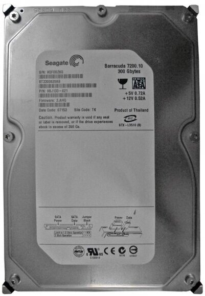 Жесткий диск Seagate ST3300820AS 300Gb 7200 SATAII 3.5" HDD