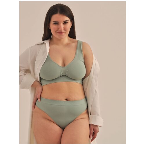 фото Бюстгальтер my, размер 52-54-xxl, зеленый