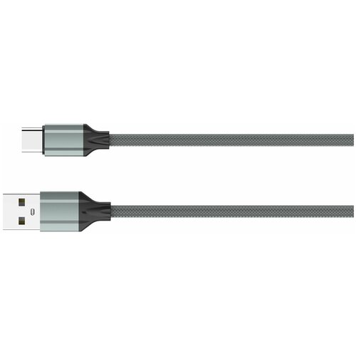 Кабель для мобильного устройства, LDNIO LS442, USB Type-A - Type-C, 2 метра, 2.4A, Gray кабель ldnio usb type c ls521 серый 1 м 2 4a