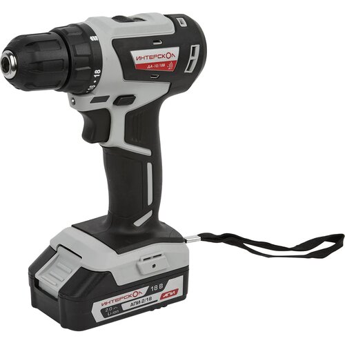 Дрель-шуруповерт аккумуляторная бесщеточная Интерскол ДА-1018В минимакс 18 В Li-ion 2х2 Ач 1040400₽