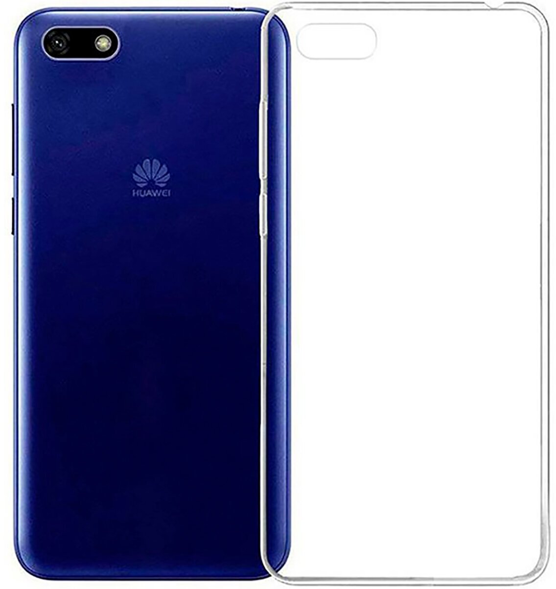 Силиконовый чехол на Honor 7A / 7S / Huawei Y5 (2018) / Y5 Prime (2018) / Хуавей У5 Прайм (2018) / Хонор 7А / 7s прозрачный