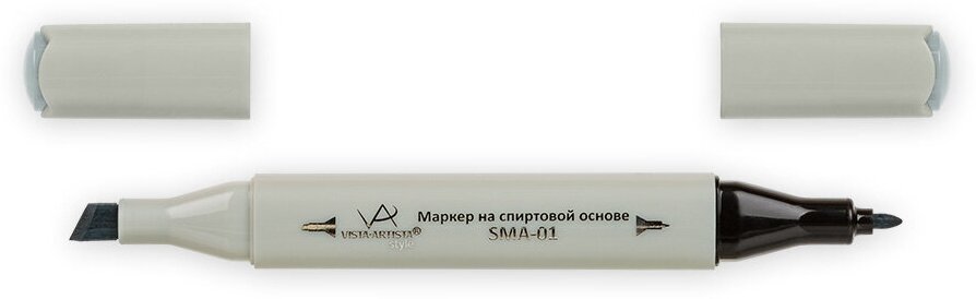 VISTA-ARTISTA' Style Маркер на спиртовой основе SMA-01 0.7 мм - 7 мм перо круглое/скошенное цвет S531 св. зелено-серый/Green Grey 3