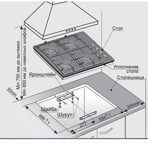 Газовая варочная панель GEFEST СН 1211 К30